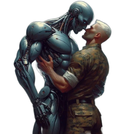 robot, weapon, concept art, comic book art transparent PNG cut-out
