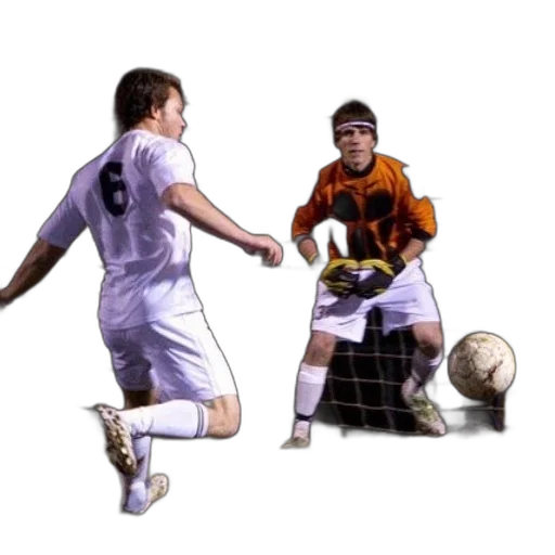 soccer, player, white, kicks transparent PNG cut-out