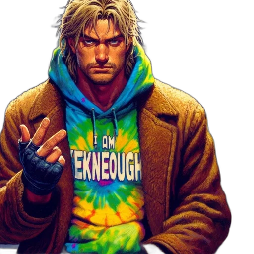 jacket, comic book art, cyberpunk, concept art transparent PNG cut-out