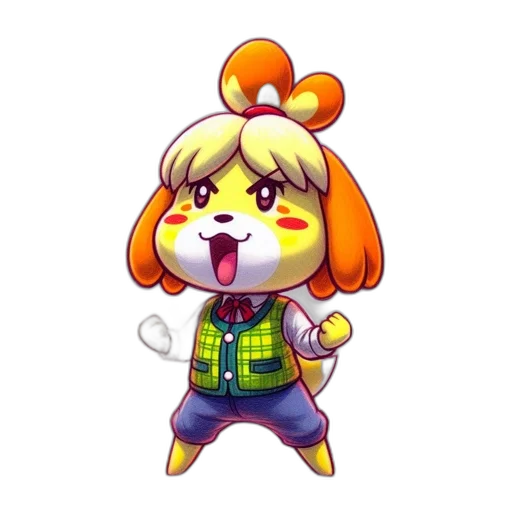 animal, staff, creature, pixel art transparent PNG cut-out