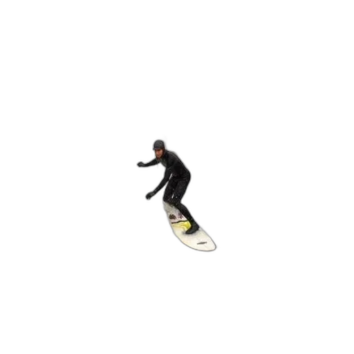 staff, pixel art, 3d render, surfer transparent PNG cut-out