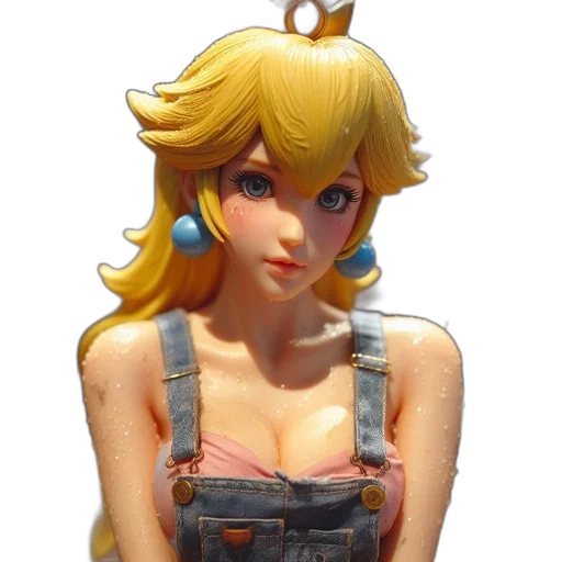 dress, crown, face, staff transparent PNG cut-out
