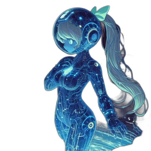 robot, dress, concept art, fantasy art transparent PNG cut-out