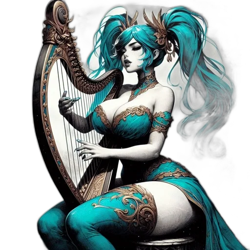dress, jewelry, staff, fantasy art transparent PNG cut-out