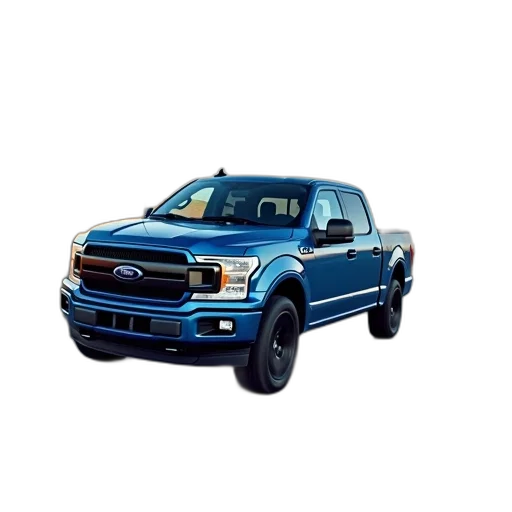 car, photorealistic, 3d render, blue transparent PNG cut-out