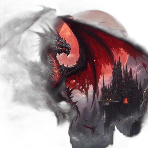 dragon, creature, mask, fantasy art transparent PNG cut-out