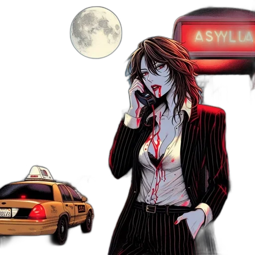 car, comic book art, concept art, cartoon transparent PNG cut-out