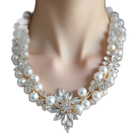 jewelry, crown, simulated, pearls transparent PNG cut-out