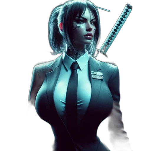 staff, robot, weapon, jacket transparent PNG cut-out