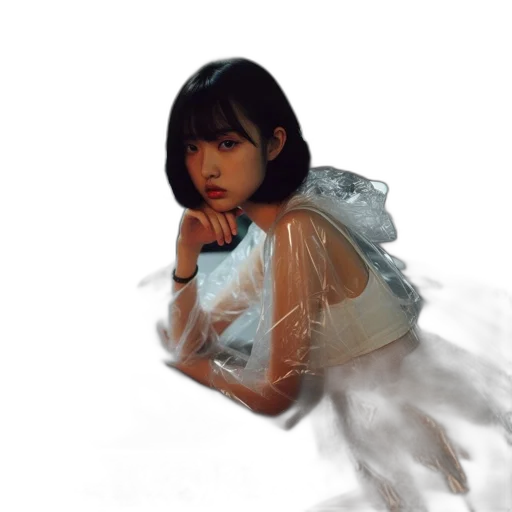 dress, creature, face, robot transparent PNG cut-out
