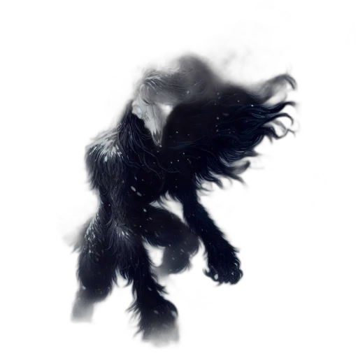 creature, animal, hair, dragon transparent PNG cut-out