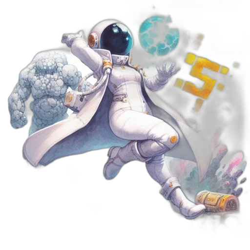 robot, staff, concept art, fantasy art transparent PNG cut-out