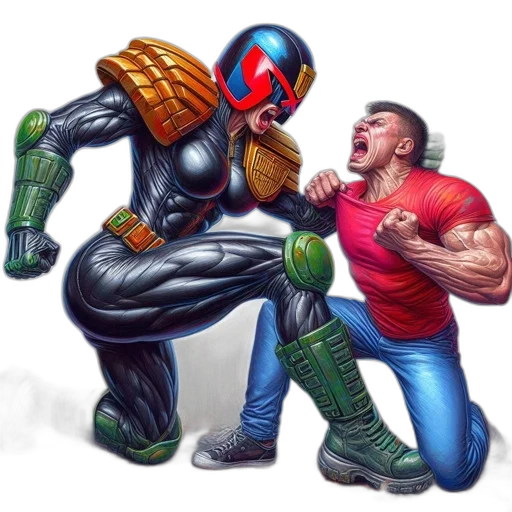 robot, comic book art, concept art, pixel art transparent PNG cut-out