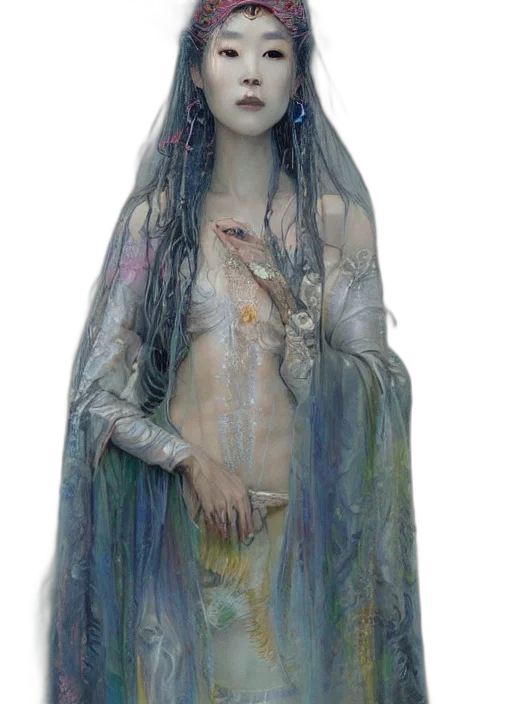 dress, jewelry, fantasy art, concept art transparent PNG cut-out