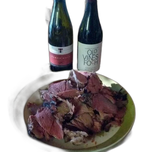 food, plate, meat, sits transparent PNG cut-out