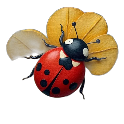 flower, animal, 3d render, photorealistic transparent PNG cut-out