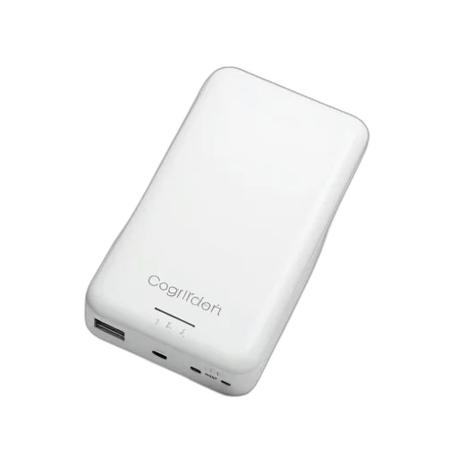 white, portable, power, bank transparent PNG cut-out