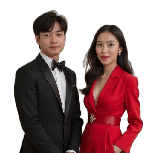 dress, staff, jewelry, oil painting transparent PNG cut-out