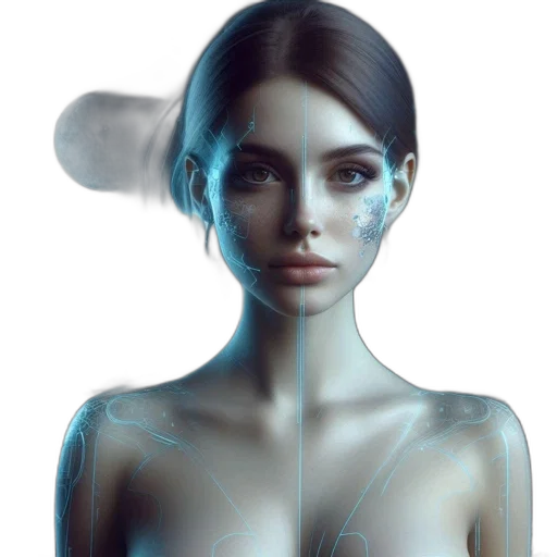 robot, face, mask, jewelry transparent PNG cut-out