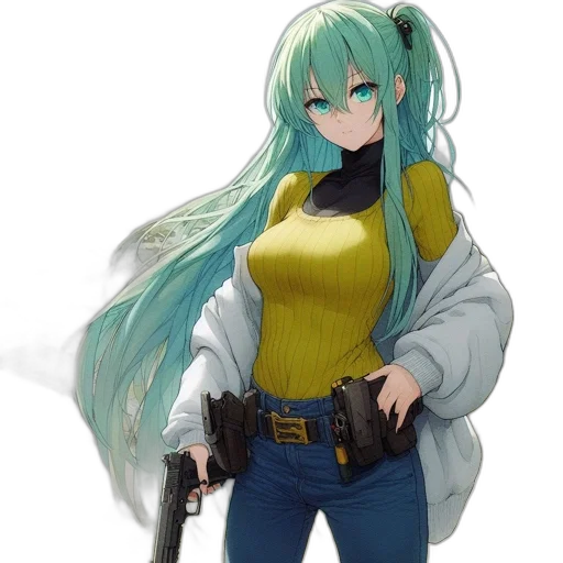 weapon, jacket, staff, sword transparent PNG cut-out