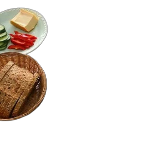 food, 3d render, breakfast, table transparent PNG cut-out