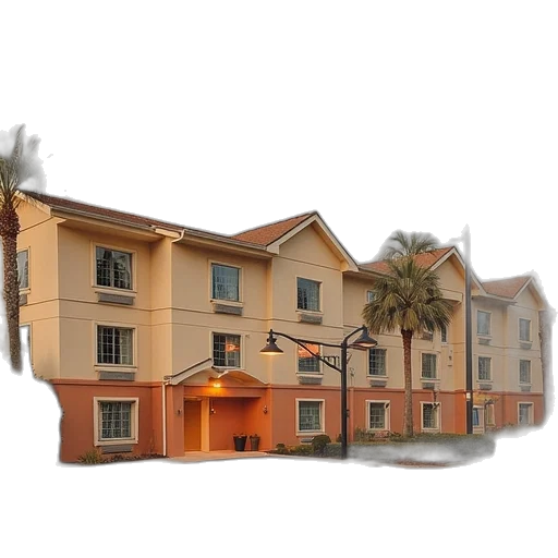 building, umbrella, furniture, 3d render transparent PNG cut-out