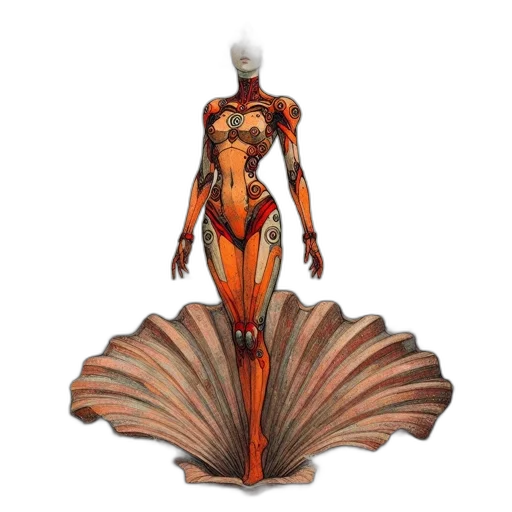 robot, dress, jewelry, 3d render transparent PNG cut-out