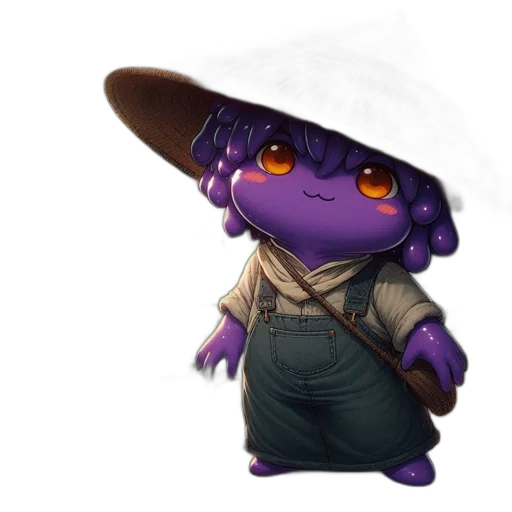 hat, staff, dragon, creature transparent PNG cut-out