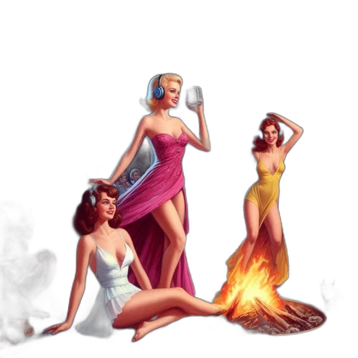 dress, concept art, fantasy art, comic book art transparent PNG cut-out