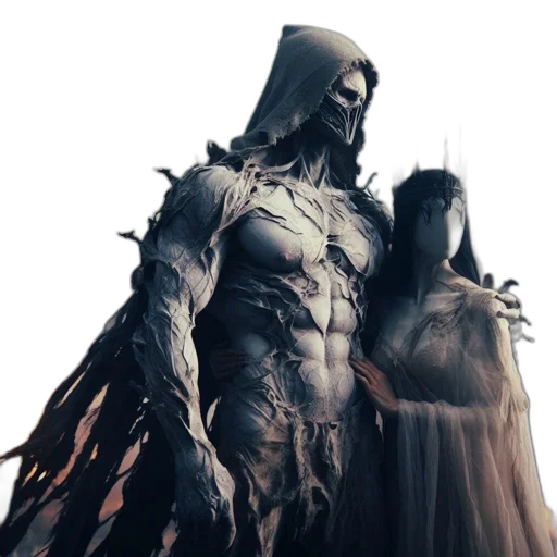 concept art, comic book art, fantasy art, 3d render transparent PNG cut-out