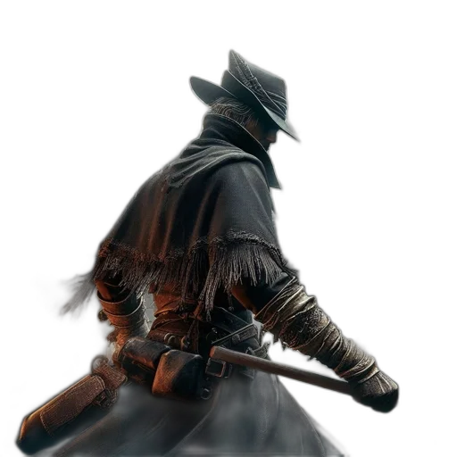 sword, weapon, staff, hat transparent PNG cut-out
