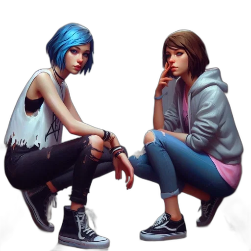 shoes, jacket, concept art, comic book art transparent PNG cut-out