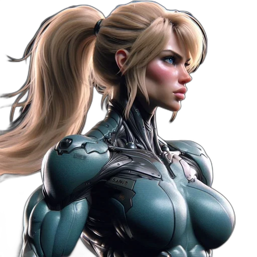 robot, concept art, comic book art, 3d render transparent PNG cut-out