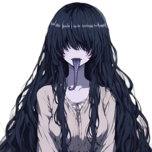 mask, creature, hair, face transparent PNG cut-out