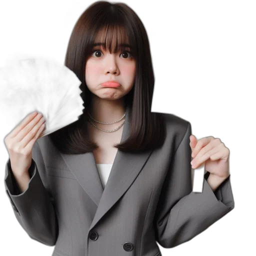 jacket, staff, photorealistic, 3d render transparent PNG cut-out