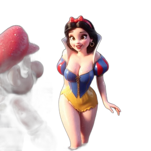 dress, crown, 3d render, concept art transparent PNG cut-out