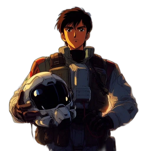 jacket, weapon, robot, concept art transparent PNG cut-out