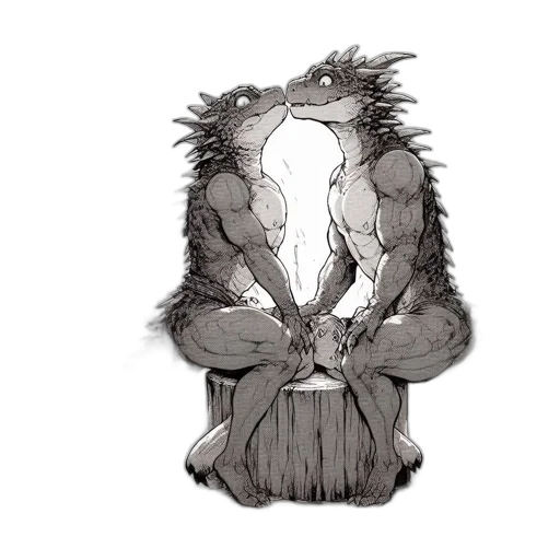 dragon, creature, dress, mask transparent PNG cut-out
