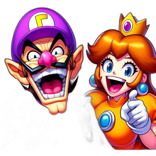 crown, face, concept art, 3d render transparent PNG cut-out