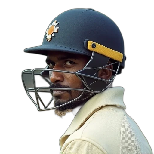 anil, kumar, batting, helmet transparent PNG cut-out