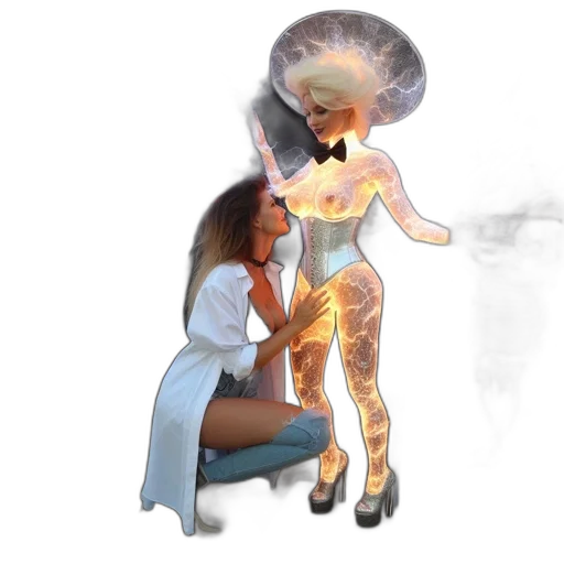 hair, jewelry, staff, concept art transparent PNG cut-out