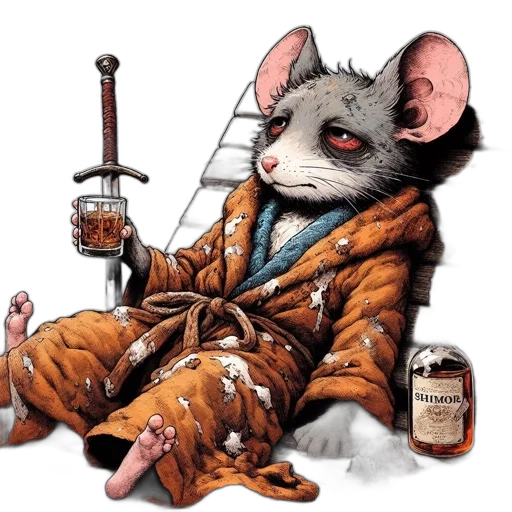 jacket, animal, concept art, comic book art transparent PNG cut-out