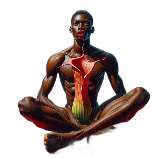 concept art, photorealistic, muscular, man transparent PNG cut-out