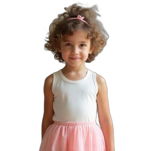 dress, photorealistic, children, sleeveless transparent PNG cut-out