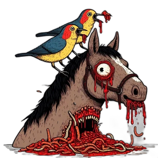 animal, concept art, pixel art, comic book art transparent PNG cut-out