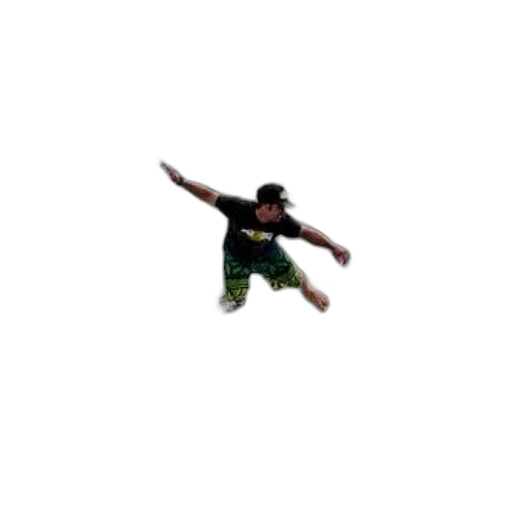 pixel art, 3d render, surfer, rides transparent PNG cut-out