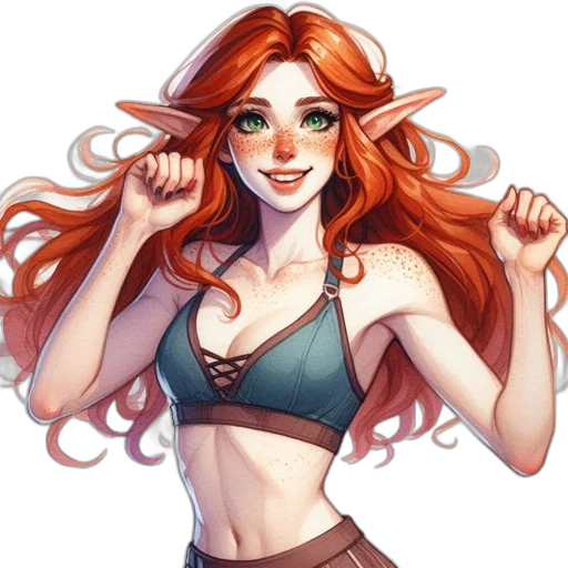 fantasy art, concept art, pixel art, comic book art transparent PNG cut-out