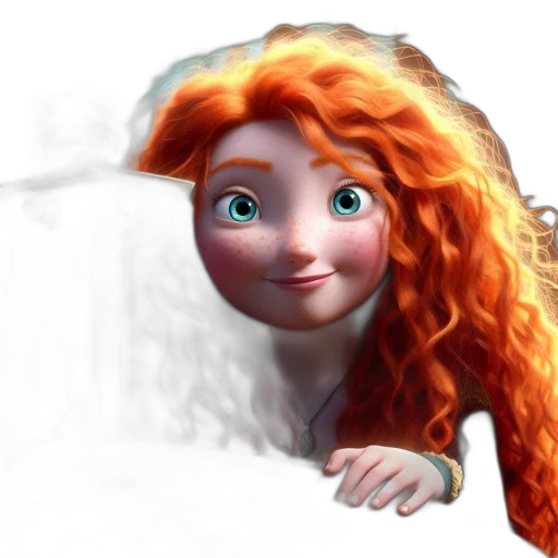face, dress, hair, dragon transparent PNG cut-out