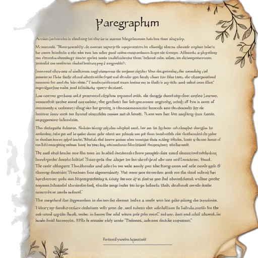 paragraph, essay, outline, one transparent PNG cut-out