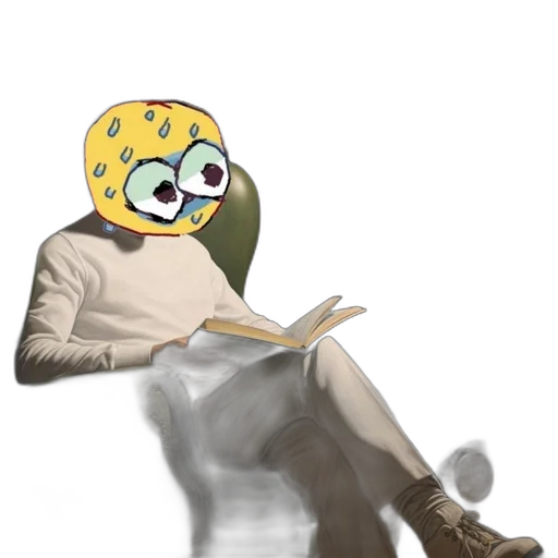 robot, mask, staff, creature transparent PNG cut-out